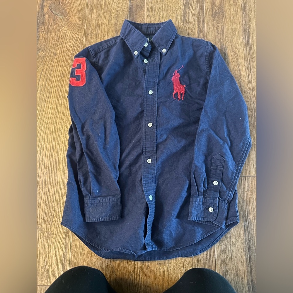 Like new boys Ralph Lauren button down shirt
